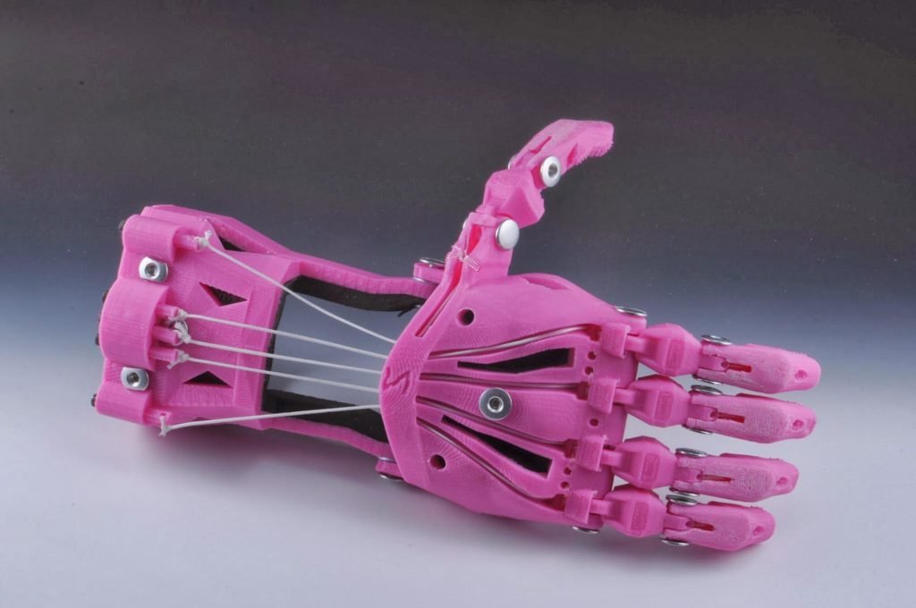 Prótesis para mano en printer 3d 