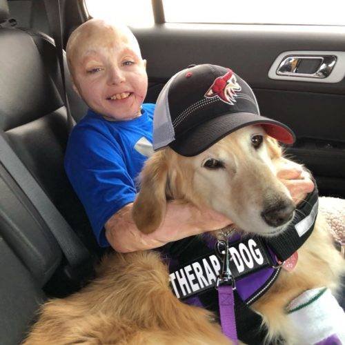 En el carro con Chi Chi