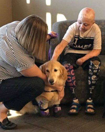 Los Mahan conociendo a Chi Chi