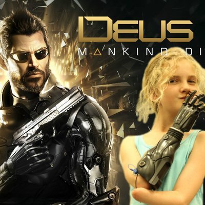 Tilly Lockey - Prótesis inspiradas Deus Ex Mankind Divided