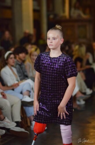 She has recently become the first child double amputee model to walk the runway in the coveted Paris Fashion Week, for the label Lulu et Gigi
