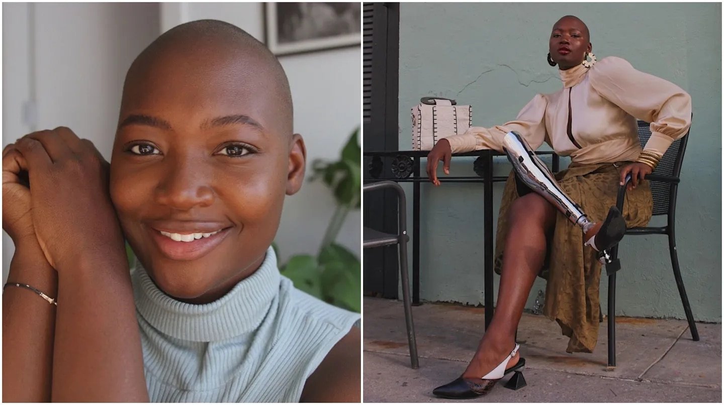 Mama Cax was an unconventional figure in modern fashion modelling with her prosthetic right leg