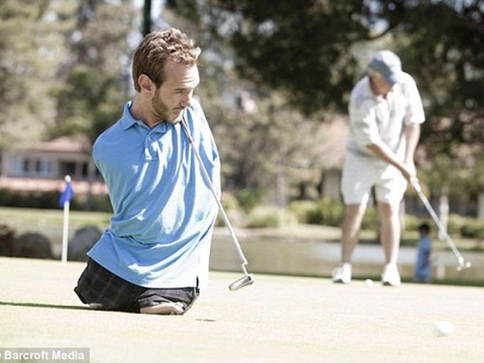 Aussie-American Nick Vujicic is an entrepreneur, evangelist, speaker and author.