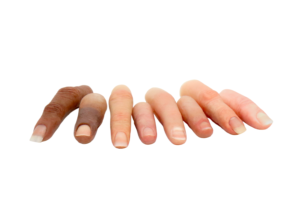 Prótesis de dedos ART LAB- Dedos de silicona (4) - Prótesis de dedos de la mano para hombre y mujer